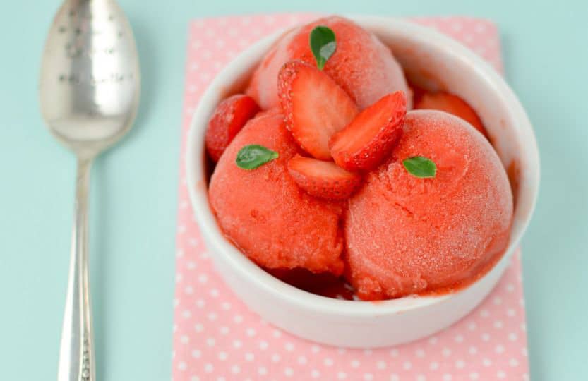 sorbet a la fraise recette