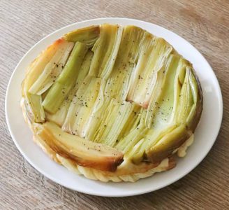 Tarte à la rhubarbe sans crème